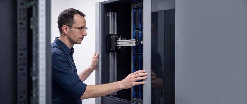 Tape Library und Bandspeicher Archivierung im Rechenzentrum
