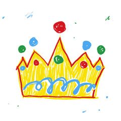 hand drawn crown © Aikerim
