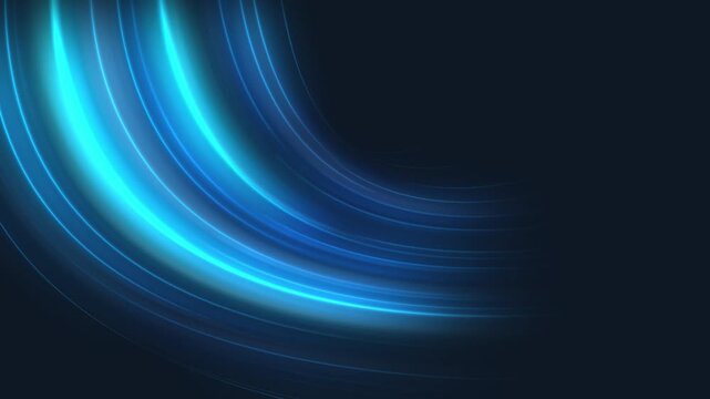 Cold air flow from conditioner effect. air light effect with blue rays. Freezing wind waves air blowing effect.
