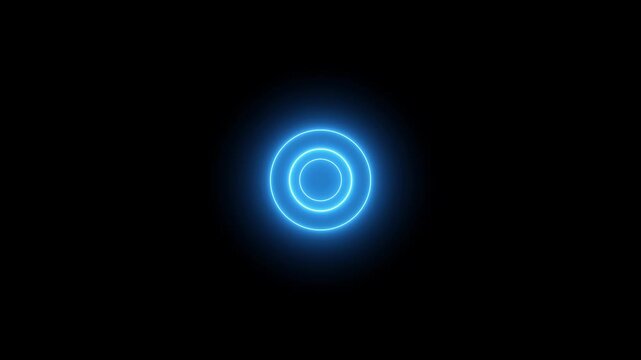 neon box animation in target icon. Multi function for Agentic AI technology motion background. Multi agent AI systems, Automate daily Tasks Smart Automate repetitive work