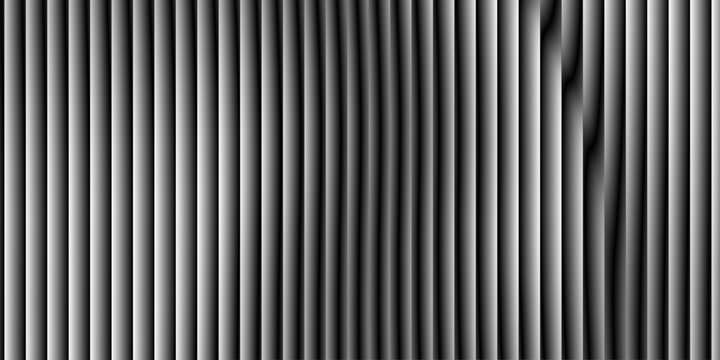 Abstract monochromatic pattern featuring vertical stripes, Texture of ribbed background. Silver gradient background of striped lines. Black and white abstract metal textured striped background design.