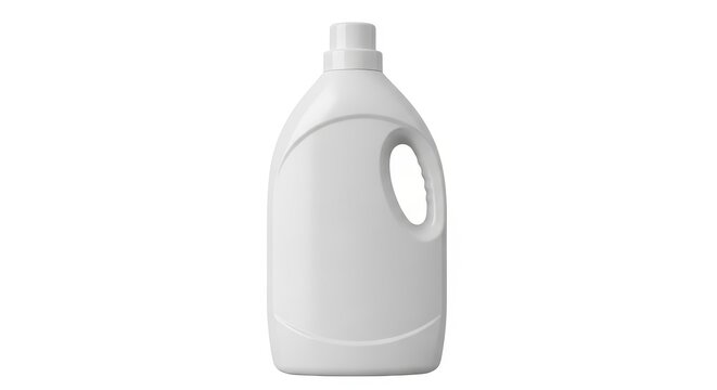 White jug with handle isolated on white background
