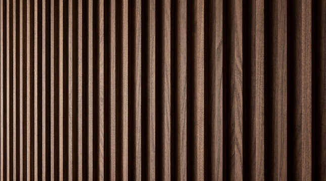 Timber panel detail showing 35mm wide vertical square cut parallel flutes and recessed gap