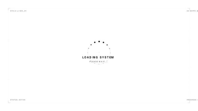 Minimalist corporate logo animation for Leading System brand identity.