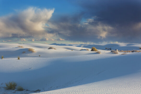 White sand dunes