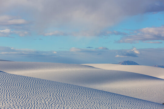 White sand dunes