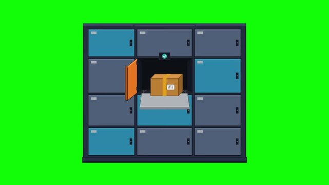 Automated Parcel Delivery into a Secure Locker System