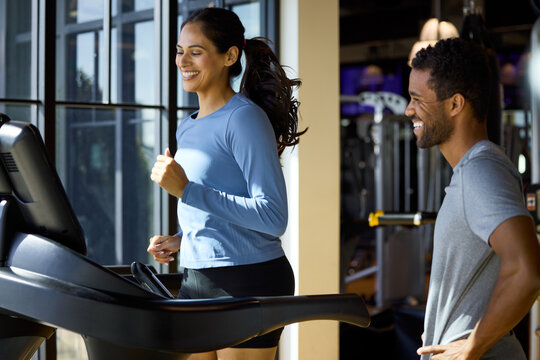Treadmill workout session