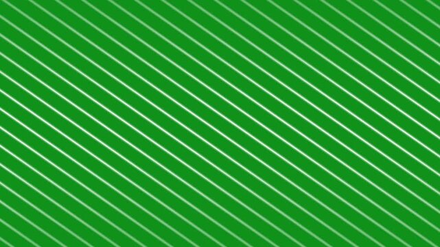 Moving White Diagonal Stripes Pattern on Green Screen Background, Animated Linear Design for Geometric Compositions, Creative Transitions, Motion Graphics and Digital Video Projects