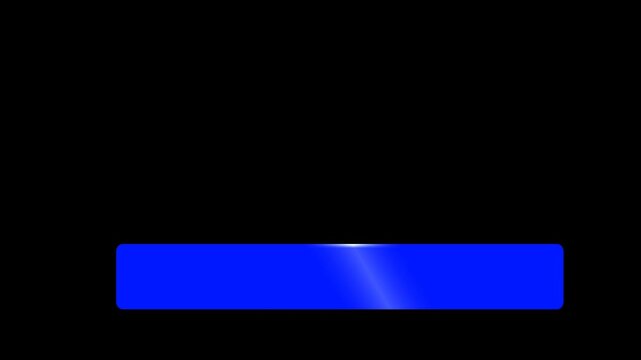 Title: Blue Glowing Rectangle Shape Animation with Light Sweep Motion Background