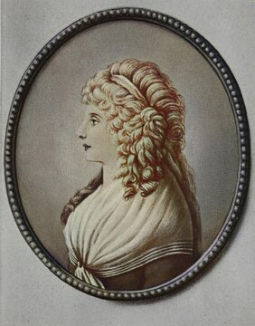 Charlotte Albertine Ernestine von Stein, also Charlotta Ernestina Bernadina von Stein, n&eacute;e von Schardt, 1742-1827, lady-in-waiting in Weimar and close friend of Friedrich Schiller and Johann Wolfgang von Goethe, Historical, digital reproduction of an original from the 19th century, original date not known