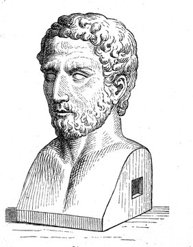 Publius Terentius Afer, 195 or 185 BC 159 BC Terence, a Roman playwright during the Roman Republic, the history of ancient Rome, Roman Empire, Italy, digitally restored reproduction from a 19th century original