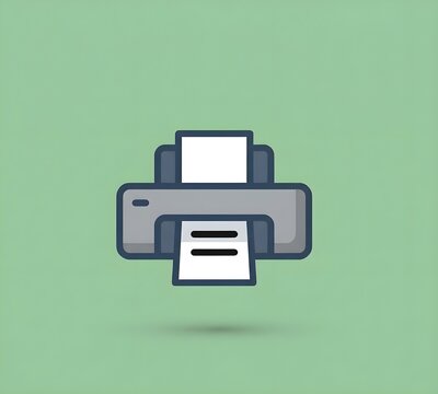 vector illustration of a printer icon