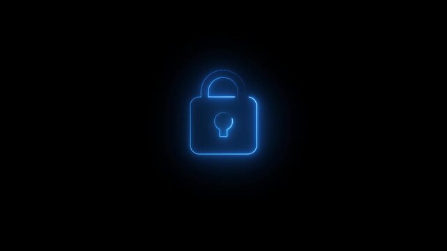 Padlock icon animation displays a refresh cycle arrow on grid. Data privacy encryption reset updates on the padlock icon. System cybersecurity access synchronization clears lock ... See More