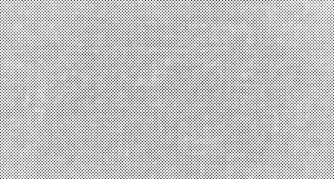 Monochrome halftone pattern with distressed texture, repeating black dots on a white background for