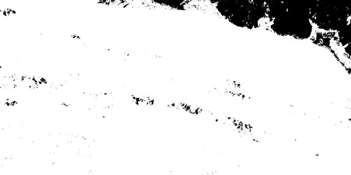 Monochrome texture composed of irregular graphic elements. Distressed uneven grunge background. Abstract vector illustration. 