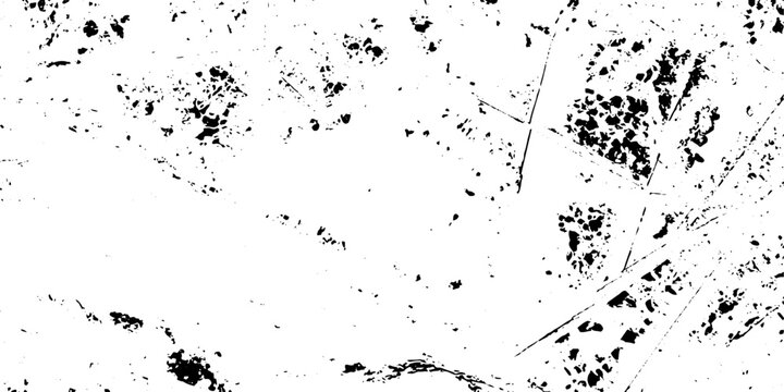 Scratched and Cracked Grunge Urban Background Texture Vector. Dust Overlay Distress Grainy Grungy Effect. Distressed Backdrop Vector Illustration. Isolated Black on White Background. EPS 10.