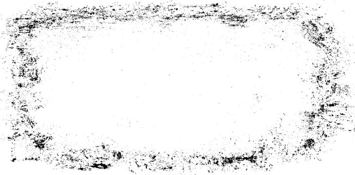 Scratched Frame. Grunge Urban Background Texture Vector. Dust Overlay. Distressed Grainy Grungy Framing Effect. Distressed Backdrop Vector Illustration. EPS 10.
