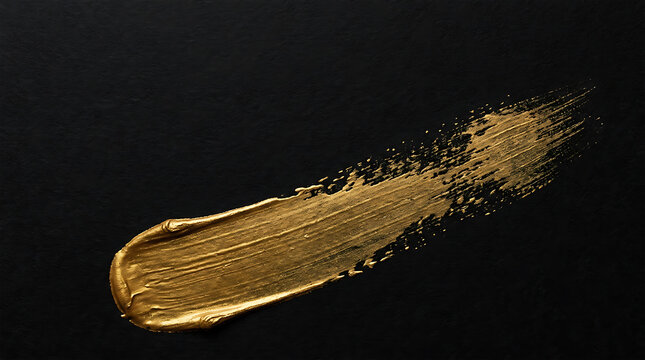 Gold Foil Brushstroke Splatter Texture on Premium Dark Paper