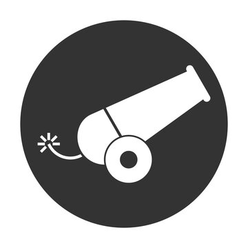 Cannon icon isolated on transparent background