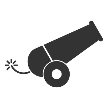 Cannon icon isolated on transparent background