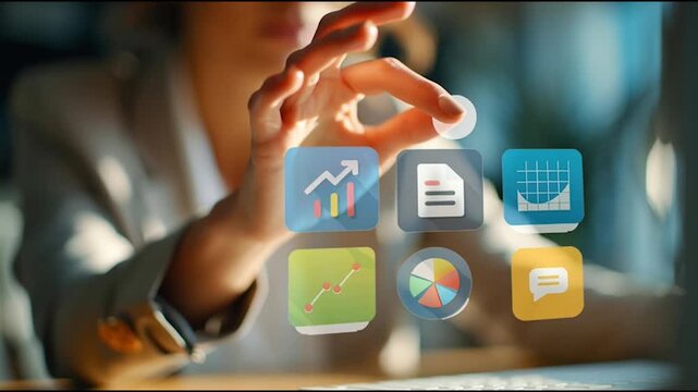 Abstract business Financial charts show a significant increase in profits in the stock market.This is driven by higher interest rates and continued growth. In the innovation world network of financial