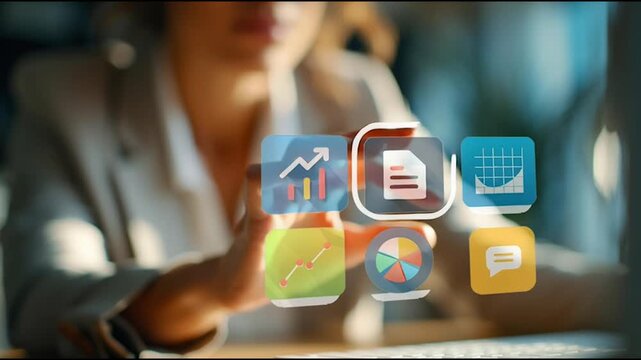 Abstract business Financial charts show a significant increase in profits in the stock market.This is driven by higher interest rates and continued growth. In the innovation world network of financial