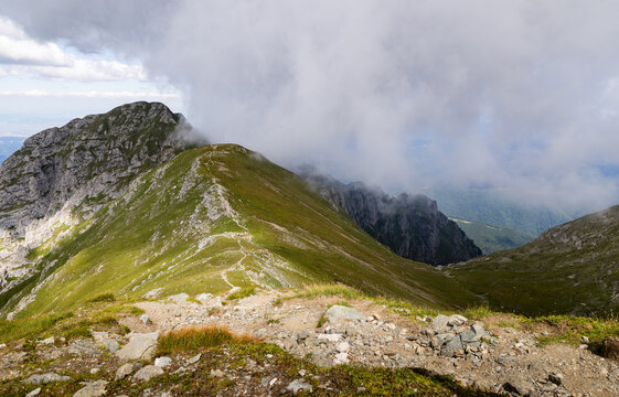 amazing summer landscape in Bucegi mountains