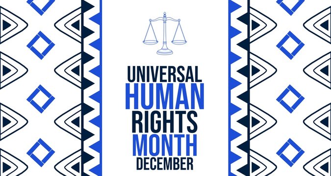 Universal Human Rights Month Vector Graphic December Ideal For Posters And Social Media Highlighting Freedom And Dignity
