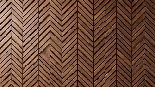 Close up of a rich brown herringbone wood pattern creating a textured background