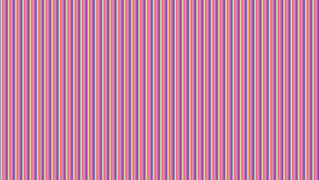 Vertical striped pattern with repeating gradient lines in shades of pink, purple, yellow, and orange, seamless background texture