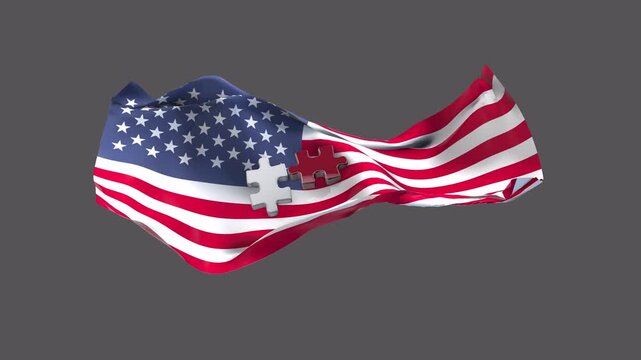 Unresolved Territorial Issues Of Usa Flag Puzzle Loop Transparent