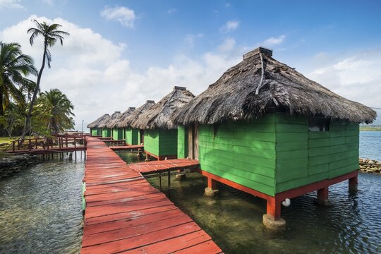 Overwater bungalows, Achutupu, San Blas islands, Kuna Yala, Panama