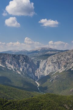 Rugged interior of the est coast of Sardinia, Italy