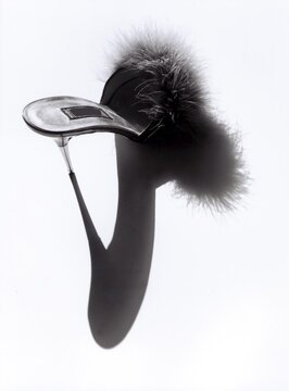 High heeled slipper