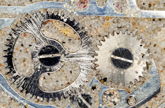 Gears on sand
