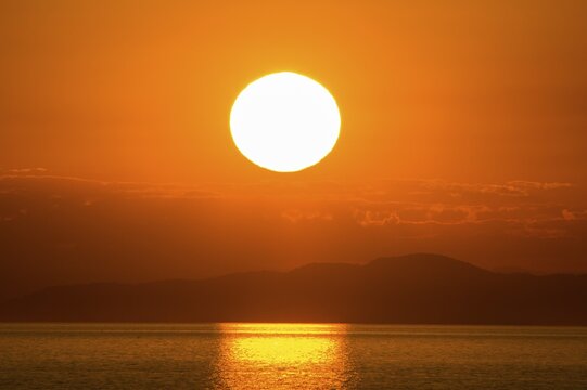 Otter Point at sunset, UNESCO World Heritage Site, Cape Maclear, Malawi