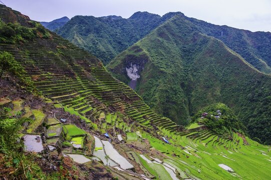Batad rice terraces, part of the world heritage sight Banaue, Luzon, Philippines