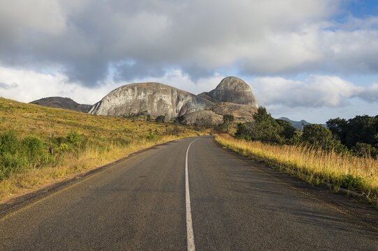Granite rocks near the main road, Western Malawi, Malawi