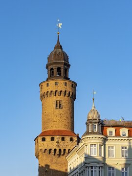 Historical fortified defence tower, Reichenbach tower, G&ouml;rlitz, Germany
