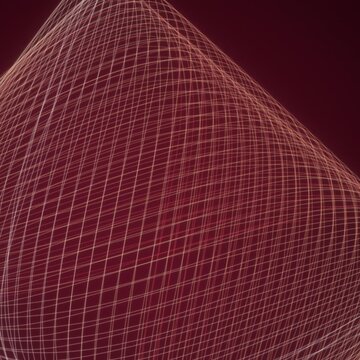 Fond abstrait de lignes ruban d'harmonographe en boucle sans couture