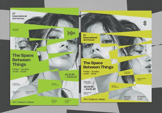 Swiss Modernist Art Exhibition Poster Layout