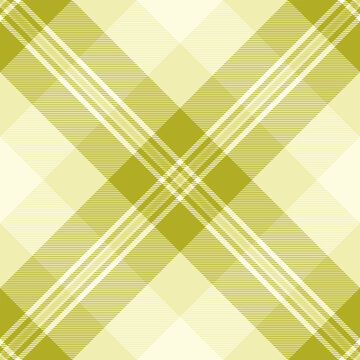 Holiday texture textile seamless, argyle vector plaid background. Serene pattern tartan check fabric in yellow and light colors.