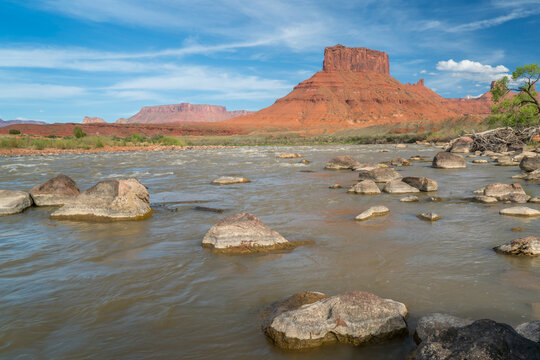Colorado River at Rocky Rapid above Moab, Utah