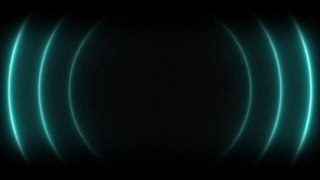 Abstract neon circle radio waves looping background. Abstract neon radio waves signal. Radio waves seamless animation background video with alpha chanel.4k video
