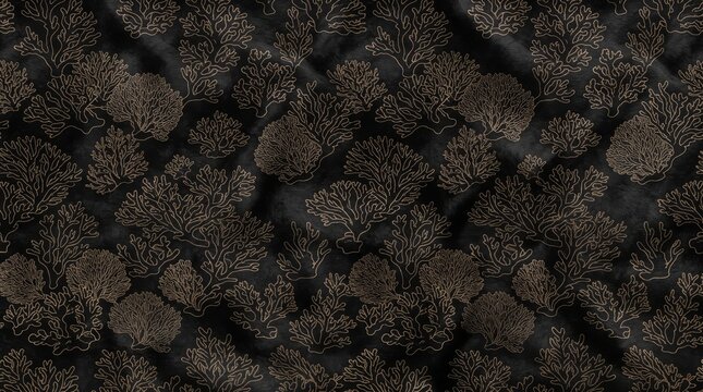 Dark glitter texture with a dense scattering of golden light points against a deep black textured