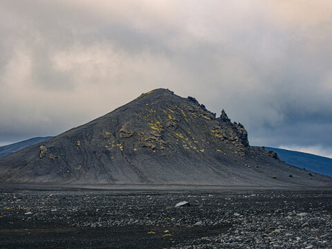 Summer landscape at landmannalaugar, Iceland.