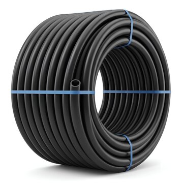 Black Polyethylene Pipe Coil for Irrigation and Plumbing &ndash; Flexible HDPE Water Tubing Roll for Garden and Construction