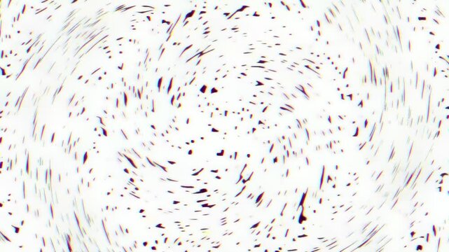 Abstract white background with swirling dark particles subtle motion effect