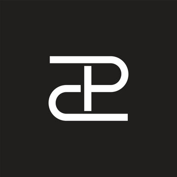 letters 2t zt simple linked lines logo vector